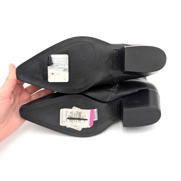 SARTO by Franco Sarto Blake Pointed Toe Bootie Women's Black Size US8.5M EU39 - Picture 8 of 14